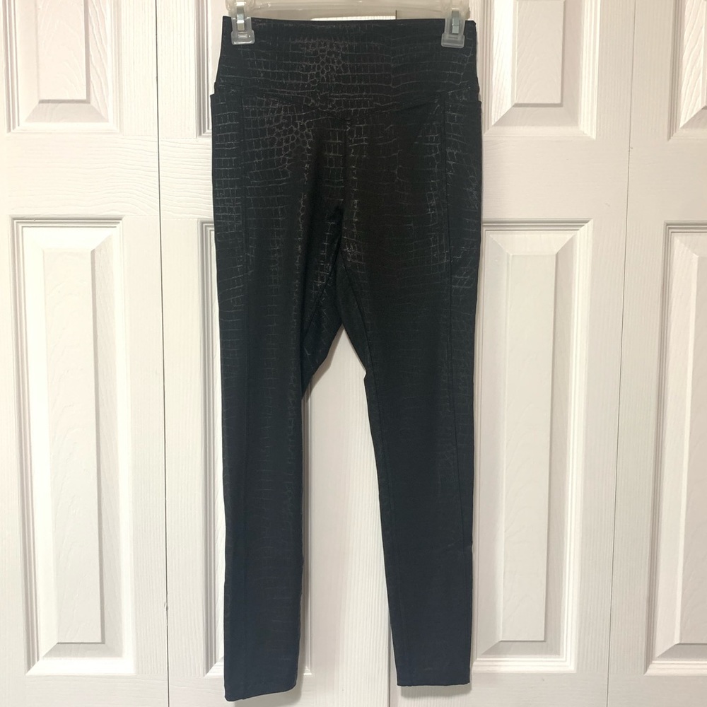 Black detailed Ankle Leggings